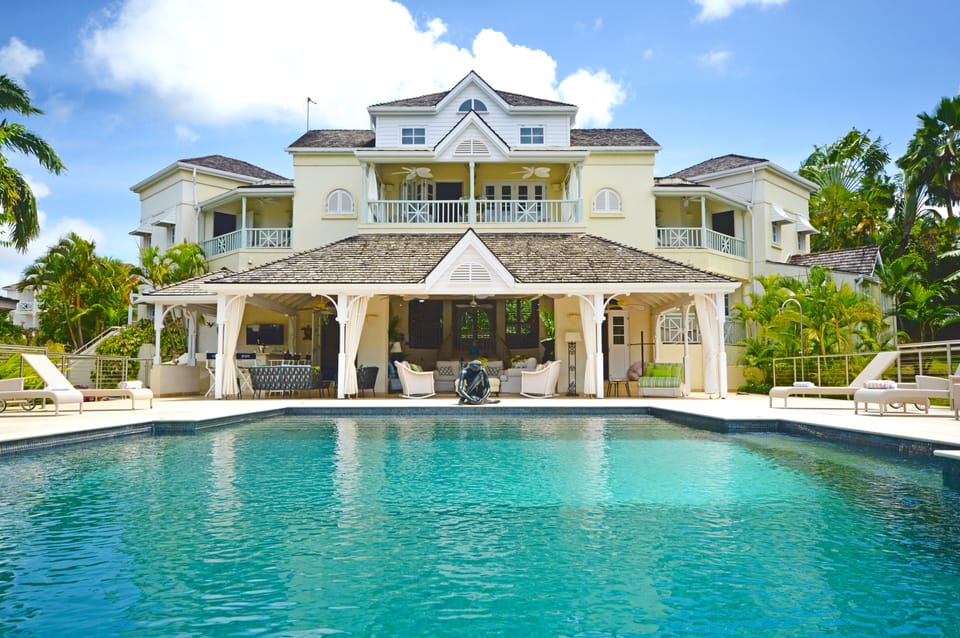 Pool view toward the house 