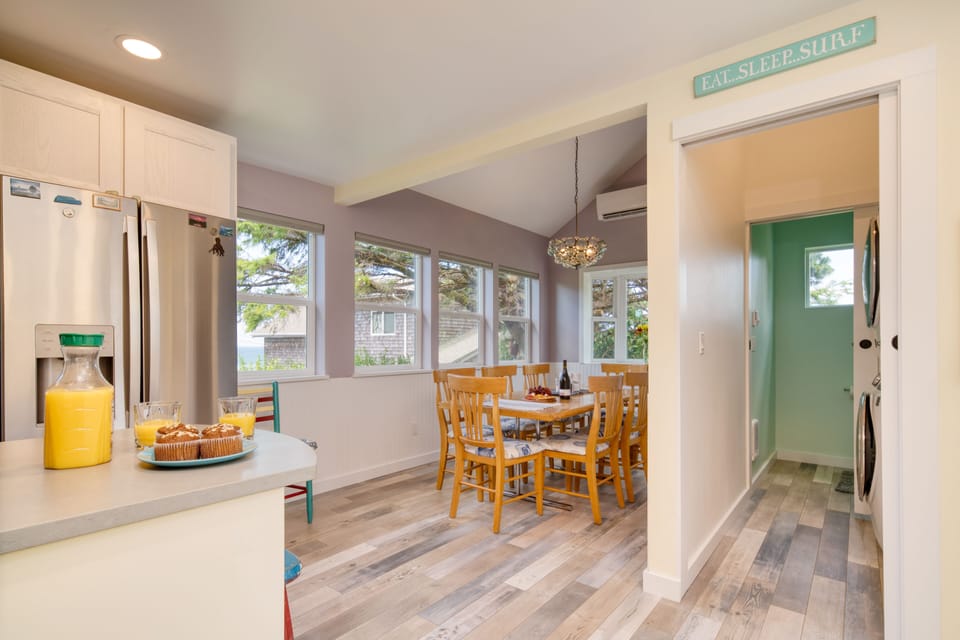 Kitchen and dining area.