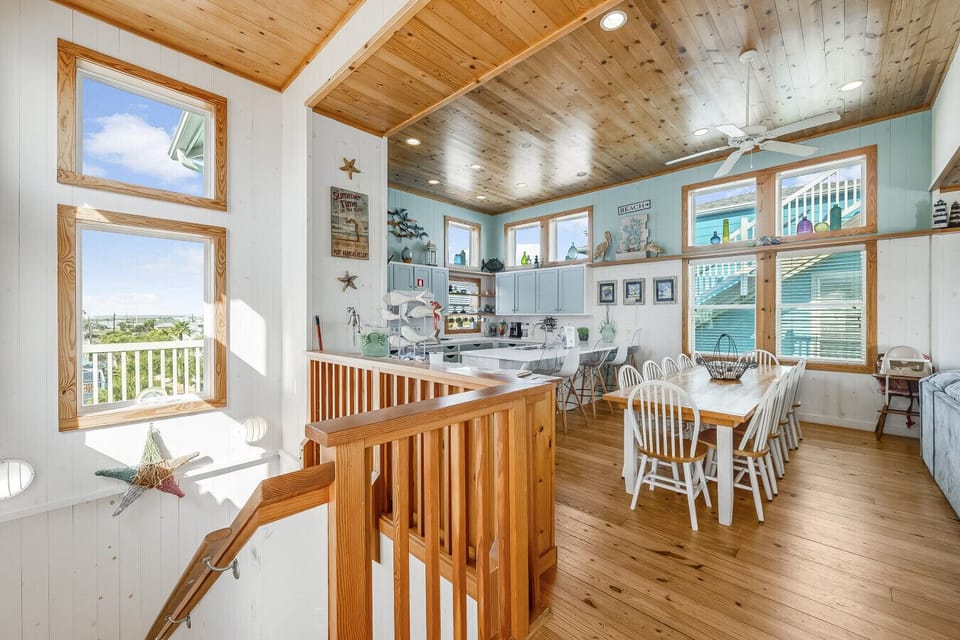 Sunny dining area perfect for family meals and morning coffee.