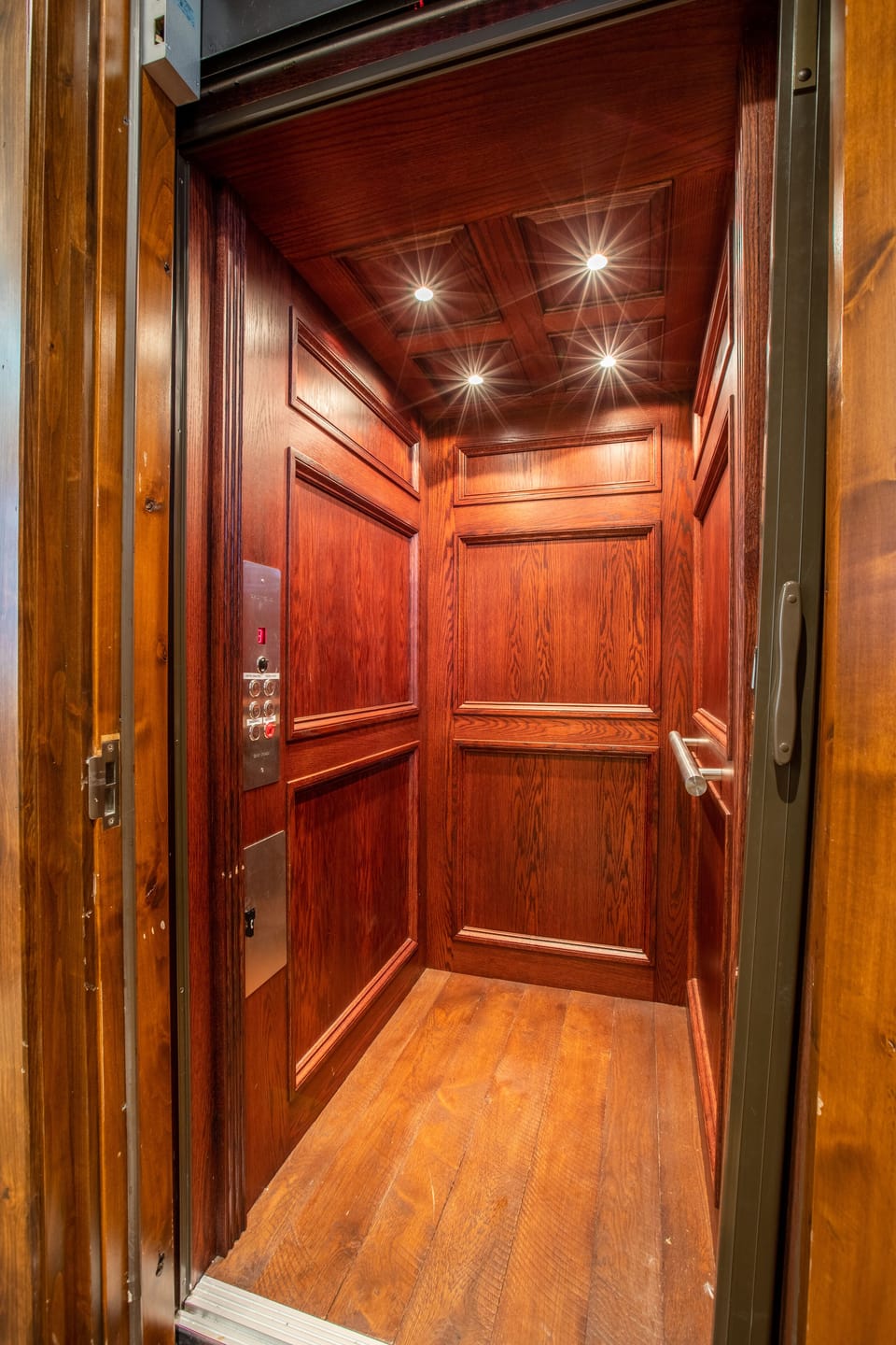 Elevator makes getting groceries and luggage to different floors simple!