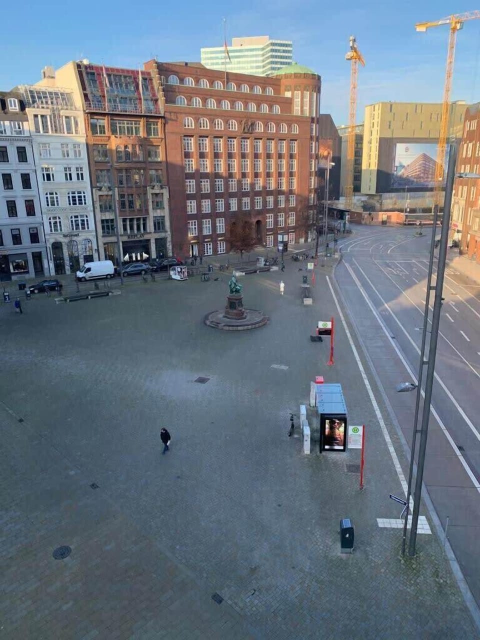 Blick aus dem Apartment auf den Gänsemarkt