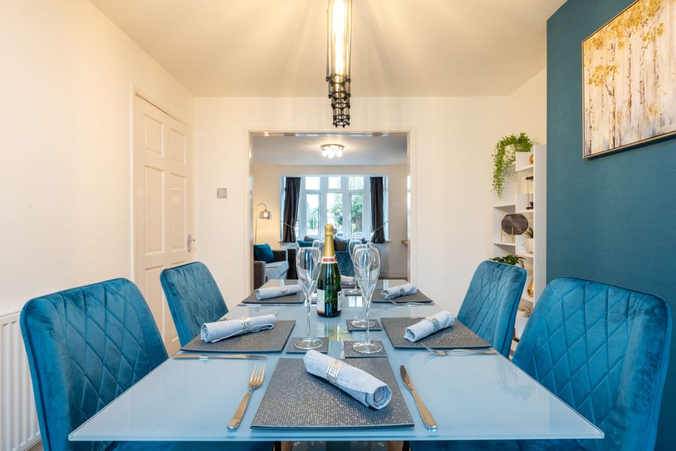Dining area has been carefully decorated