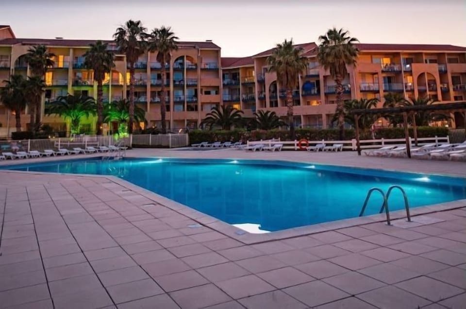 Take in gorgeous views while lounging around the on-site outdoor pool.