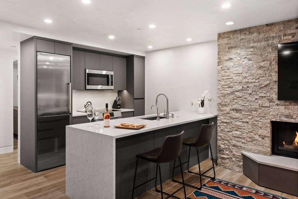 The highly functional and upscale kitchen appliances in this home will make cooking a pleasure!