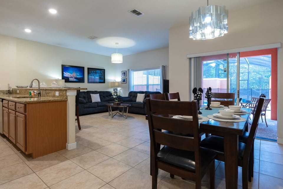 First floor open concept living space