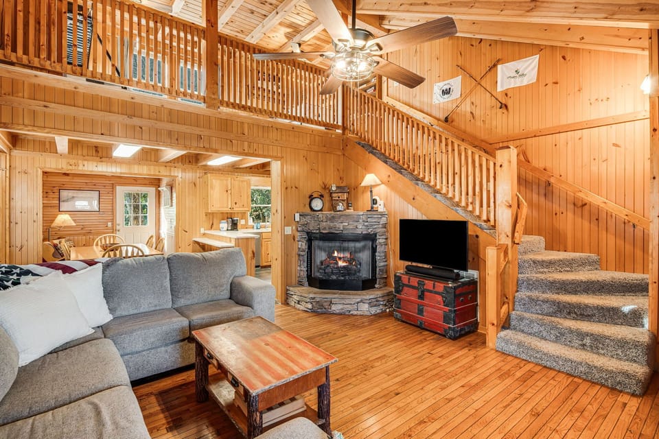 Living Room and gas fireplace