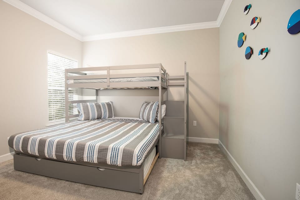 Guest Room #4: 2nd Floor Bunk Bed Twin Over King Bed with pull out twin bed