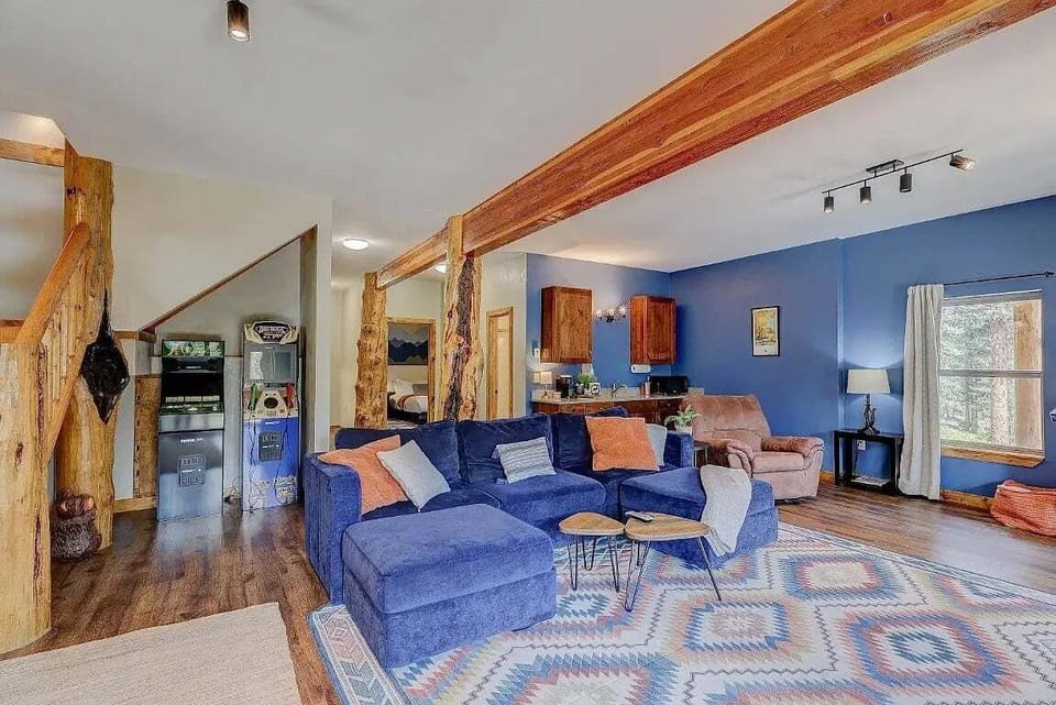 Entertainment Level - 
The lower-level rec-room was designed with fun in mind — a wet bar, large-screen TV, and games that make it easy to gather for sports nights, family competitions, or movie marathons.