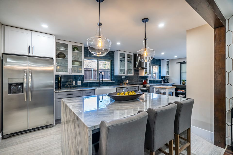 Kitchen with Additional Bar Seating