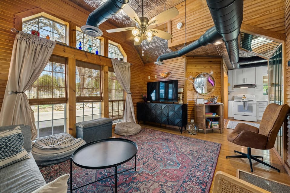 Lots of room to hang out in the living room