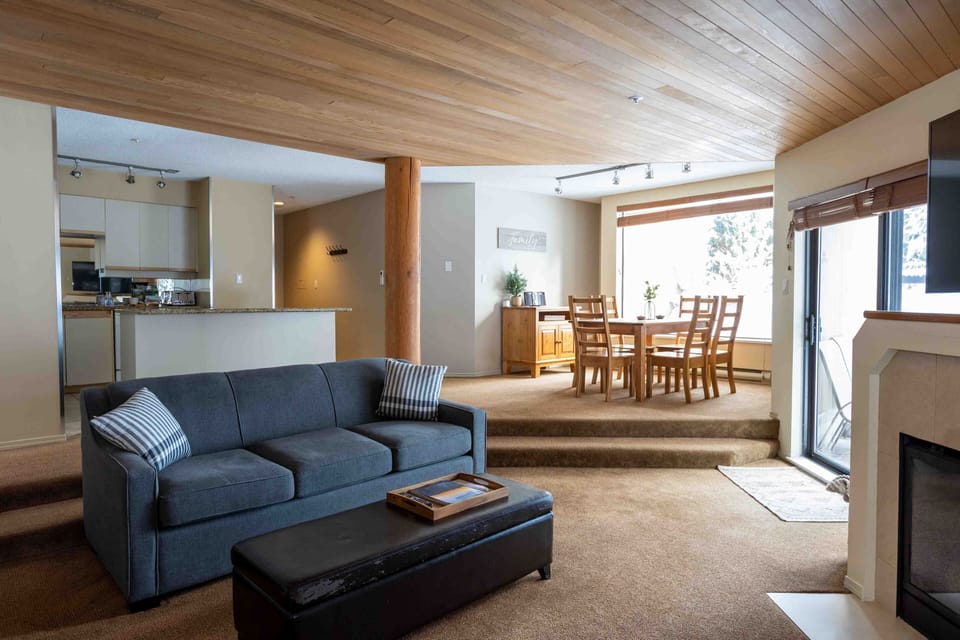 large living room with pullout sofa
