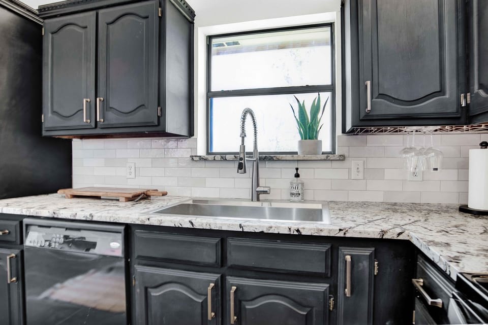 Large stainless steel sink