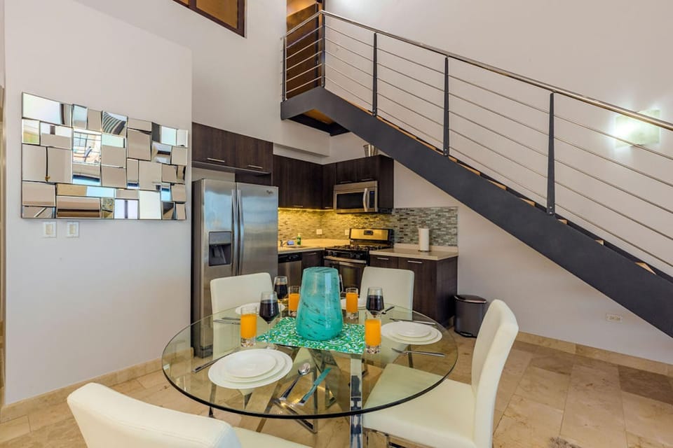 A sufficient space enough for dining area, living room, and kitchen.