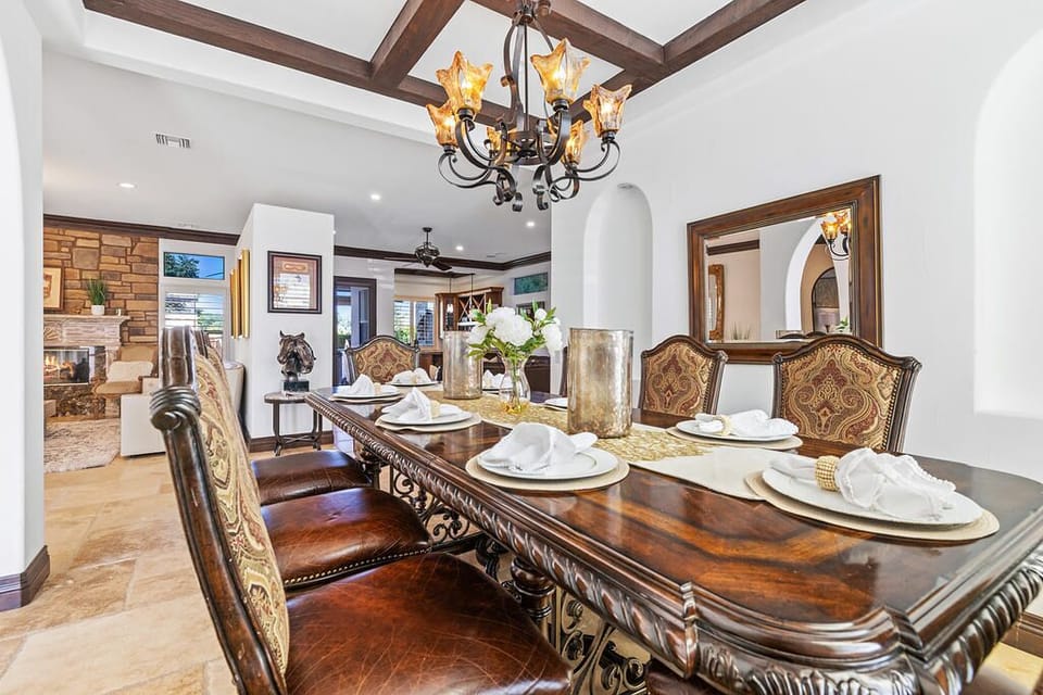 Beam Ceilings at Dining Room