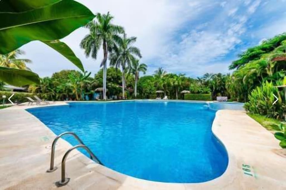 Cool off anytime in the sparkling community pool.