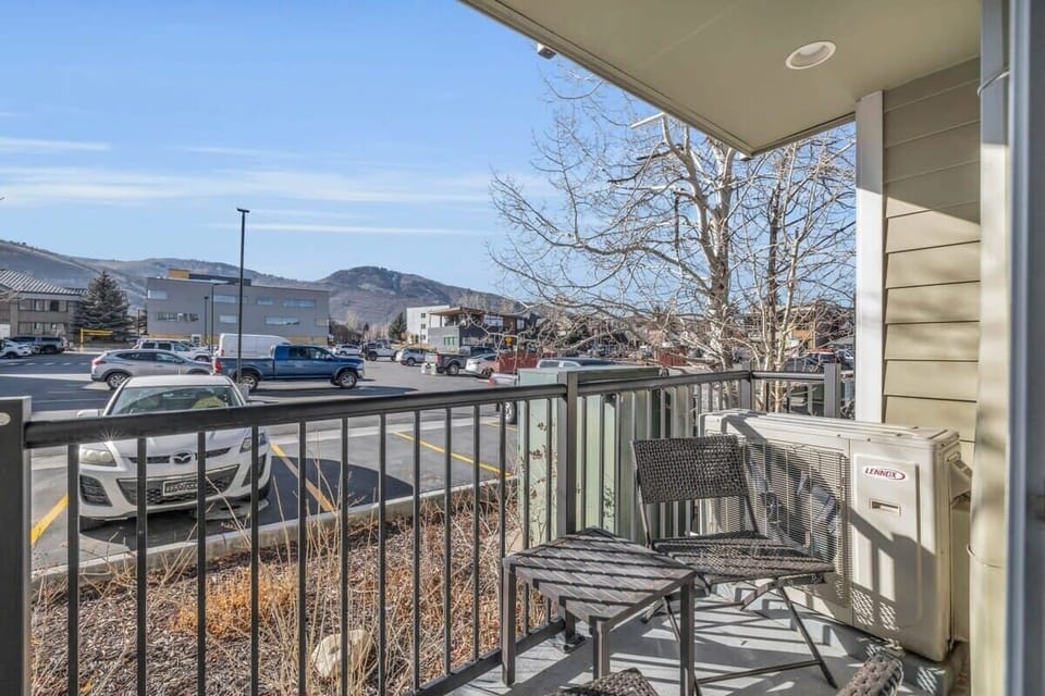 The condo includes a patio located off the master bedroom.