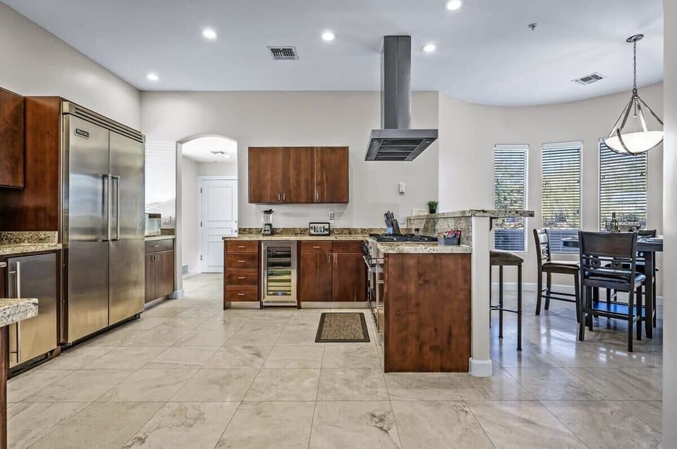 Professionally equipped kitchen perfect for preparing gourmet meals