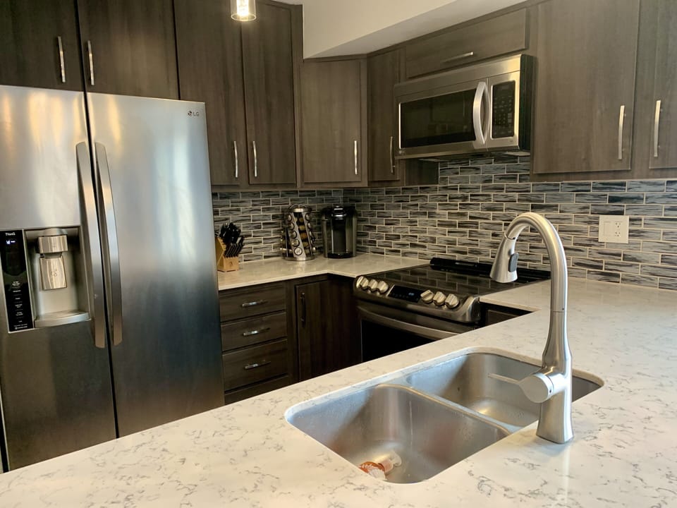 Fully stocked kitchen
