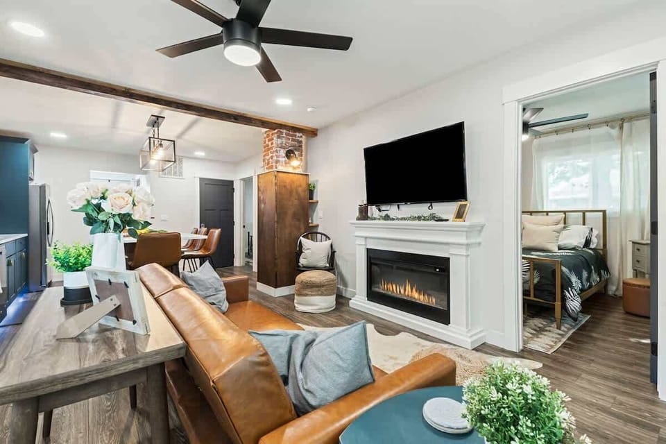 Cozy up in the living room