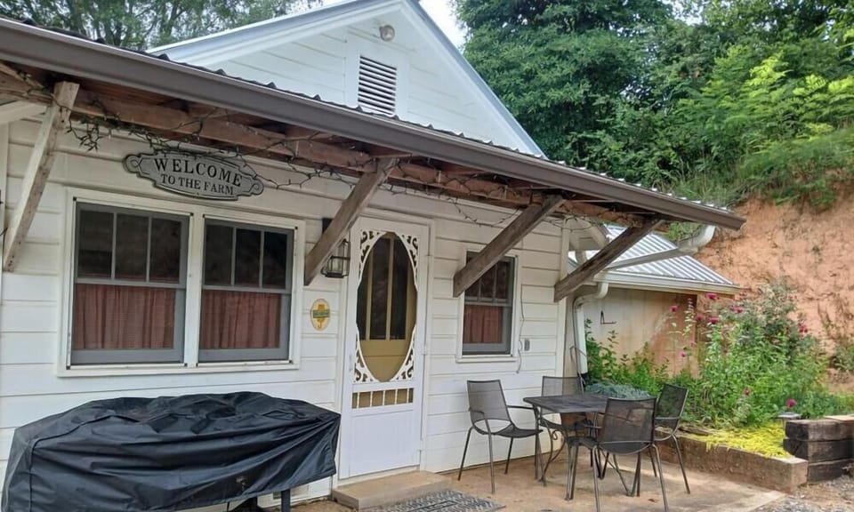 Patio with Dining Table and Gas Grill