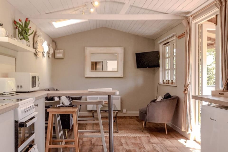 open plan living room and kitchen area