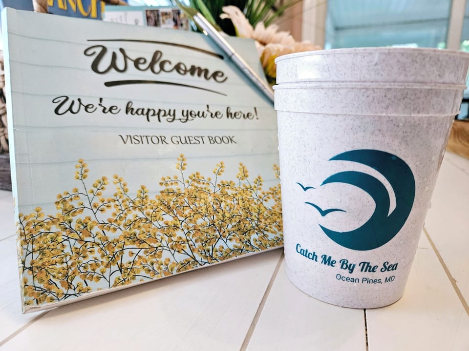 Be sure to sign the guest book & take the souvenir cups home with you! 