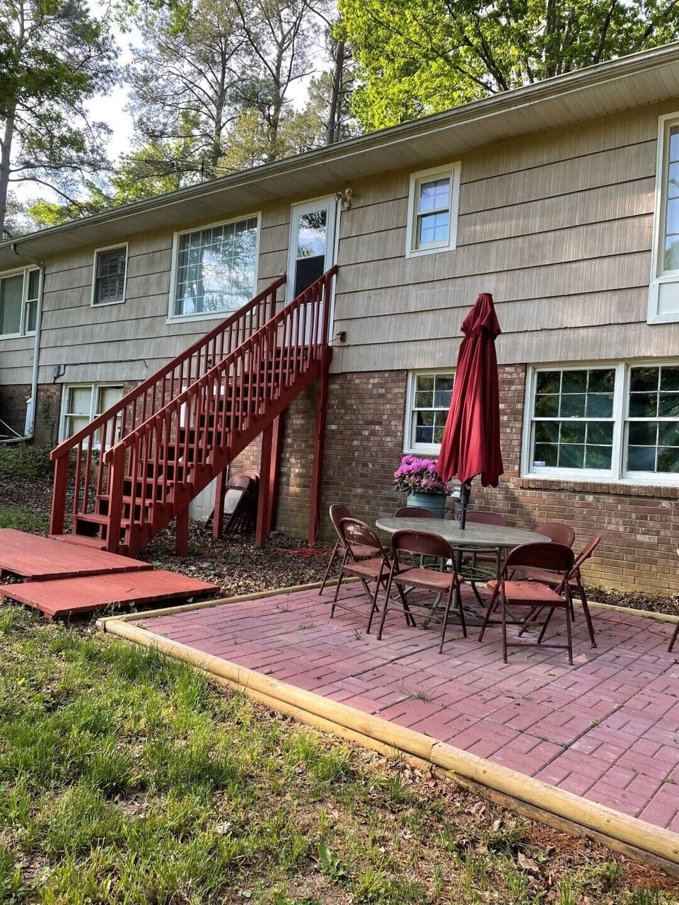 One of 3 patios . Lots of outdoor chairs. Breathtaking views. 