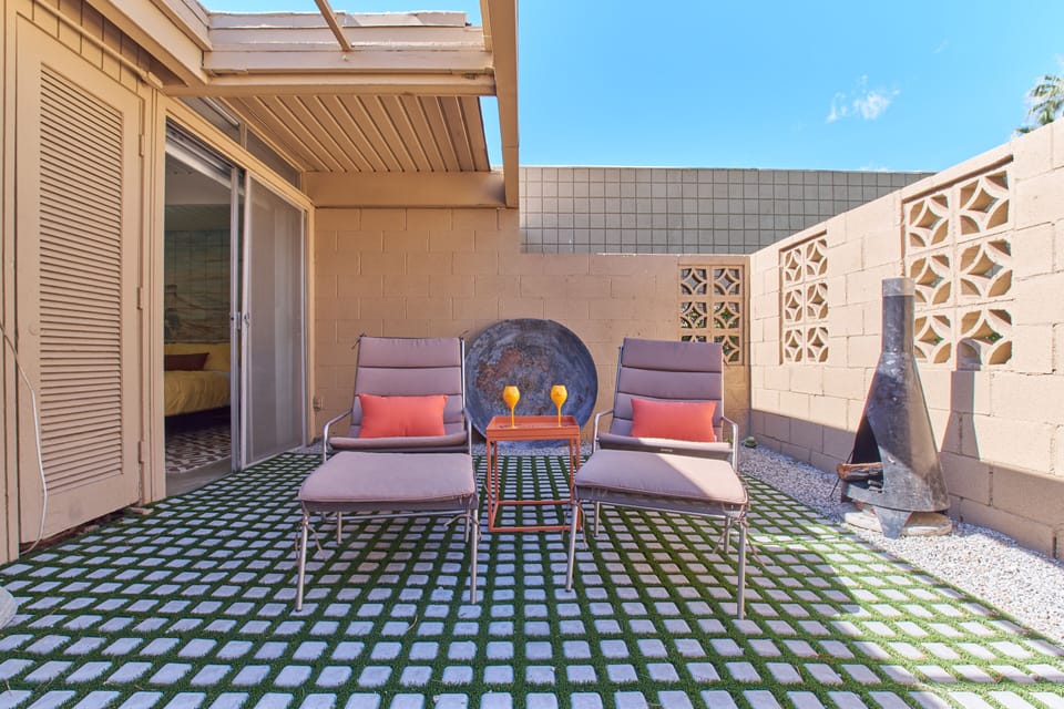 Walk-out patio to bedroom 2