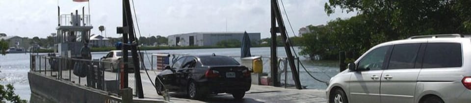 Drive your car onto the ferry and onto paradise. 