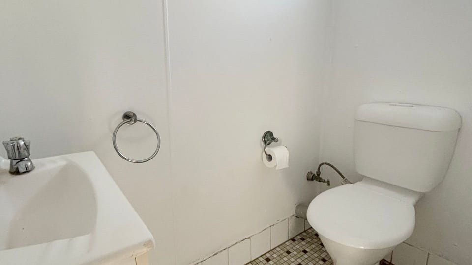 Separate toilet. 