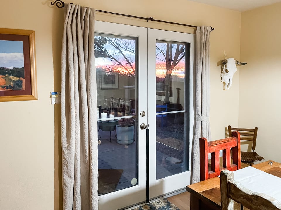 Back door leading to the back yard