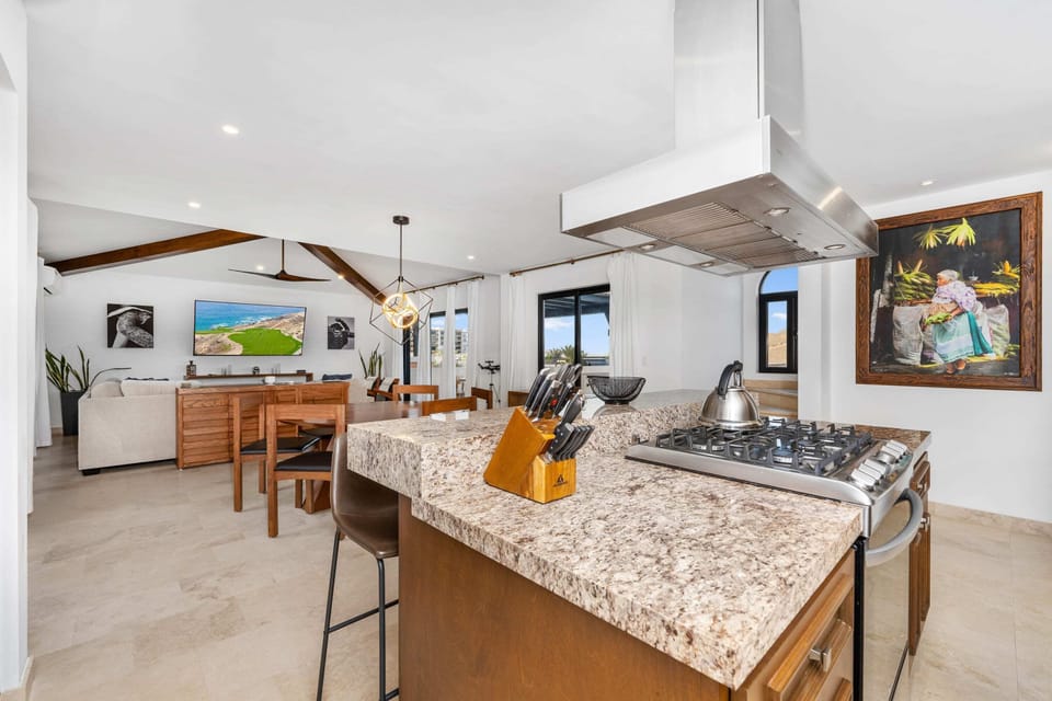 Gourmet kitchen with all the utensils