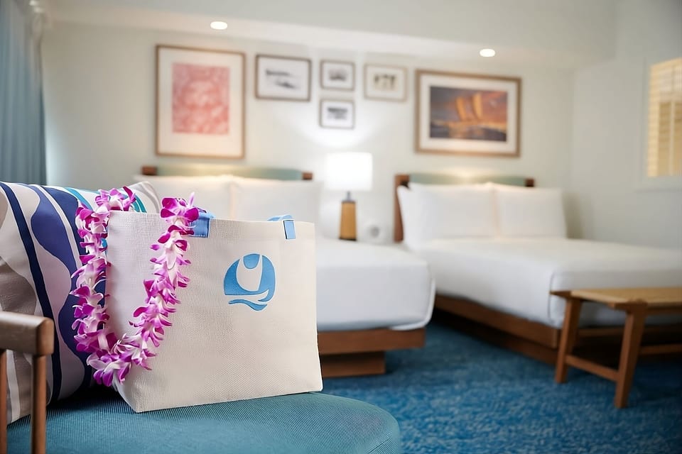 Settle in together with crisp beds and island welcome touches.