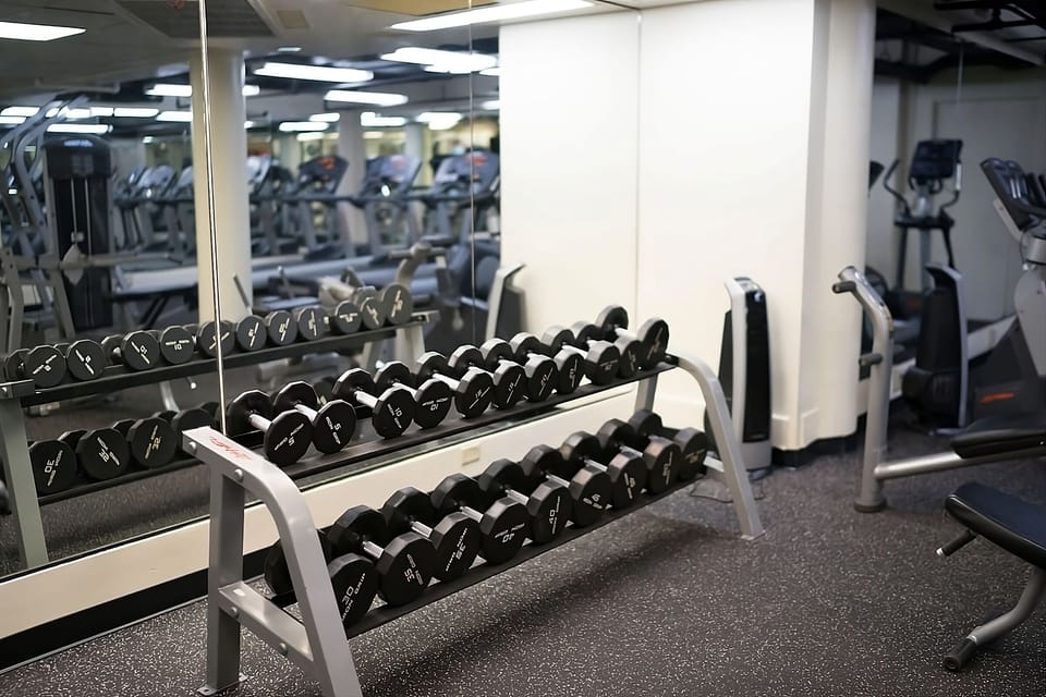 Stay consistent with travel routines on modern cardio machines.