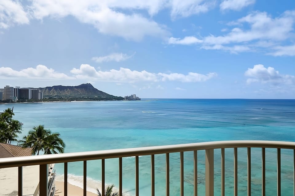 Breathe in sweeping coastline views from your balcony perch.