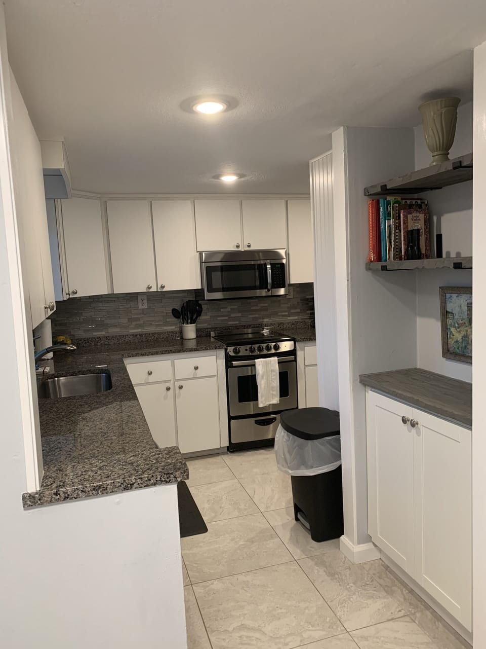Wrap around kitchen with coffee bar