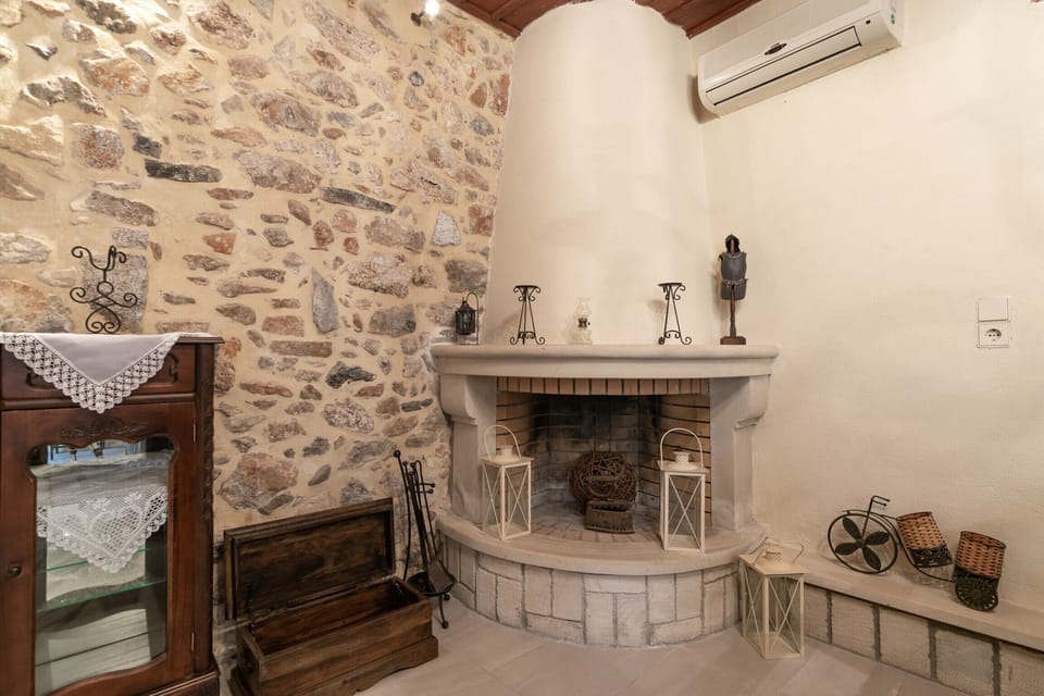 Living area of Rural villa for 10 guests,Private pool,Near tavern,supermarket & Sfakia,Chania,Crete,Greece