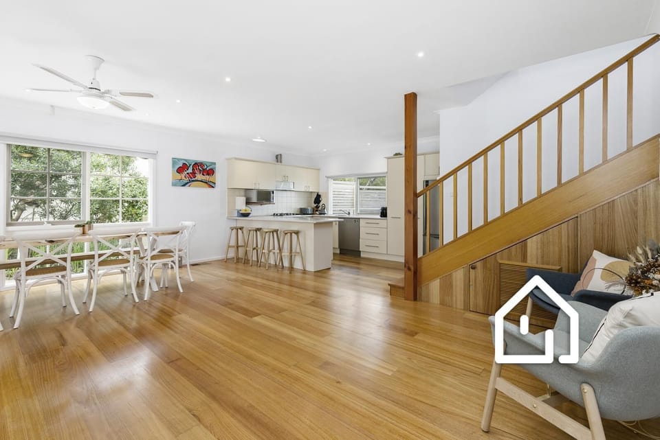 Downstairs open plan living incorporating the kitchen, dining and a sitting area