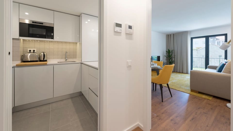 Kitchen + living room #modern