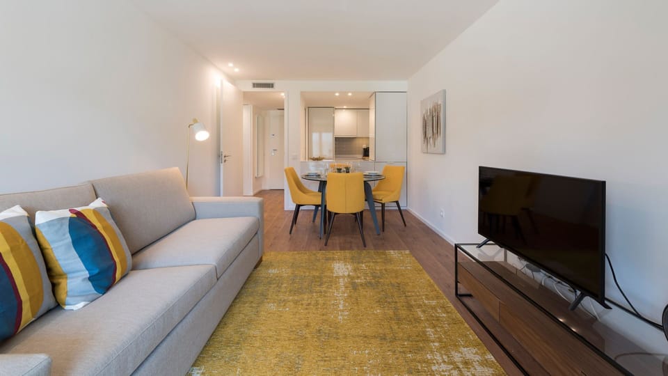 Living room with a sofa bed for 2 #stylish