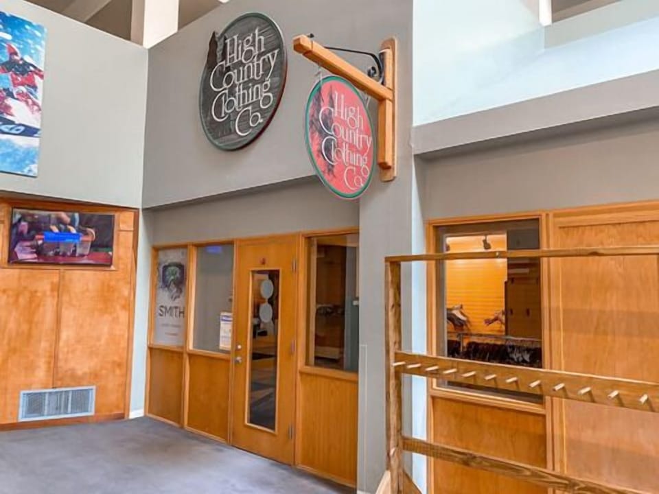 High Country Clothing Company - located downstairs of the lodge