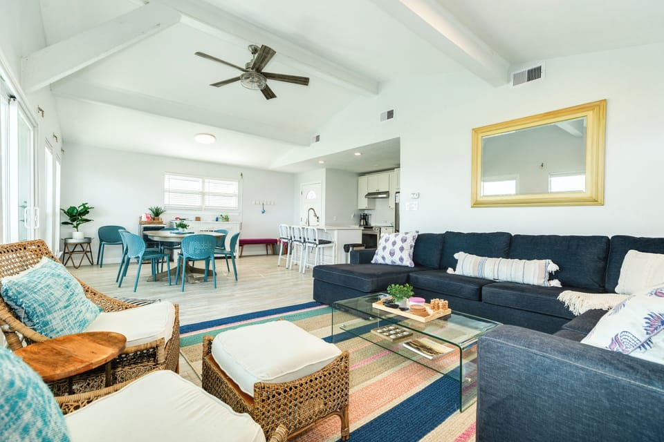 Open living area makes family time a breeze