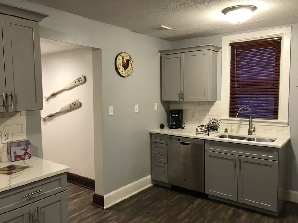 Kitchen Sink, Bosch Dishwasher, Coffee Station