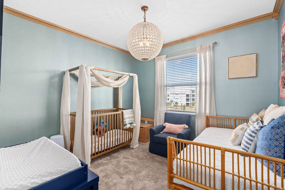 Fully Furnished Nursery, Toys and Sound Machine provided

