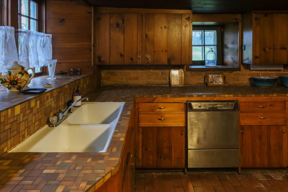 kitchen was installed in 1947-looks the same still!