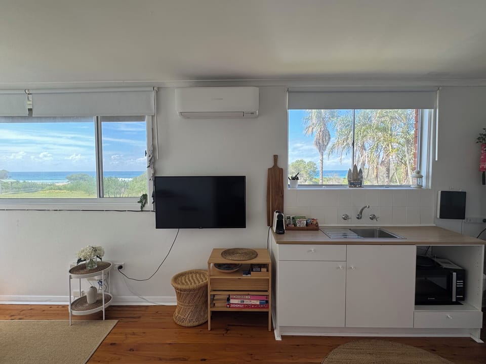 Enjoy the beach views from living area.