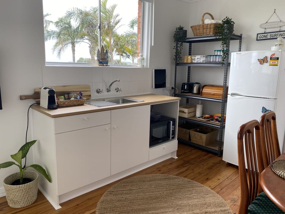 Nespresso Coffee Machine, Microwave, Griller, Air Fryer, Portable Stove, Fridge.