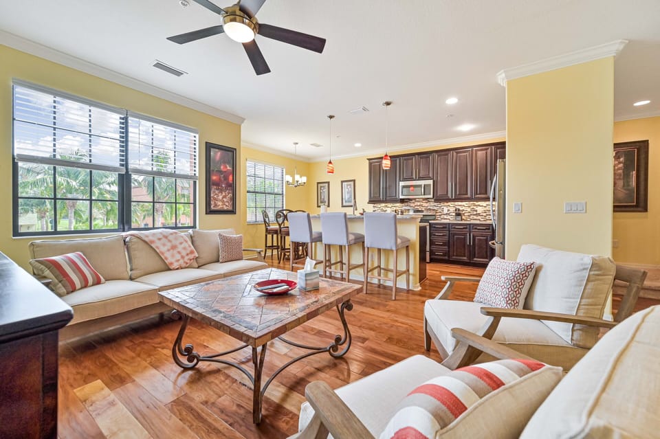 PAS3610 - Open family room with comfortable seating and flat screen TV