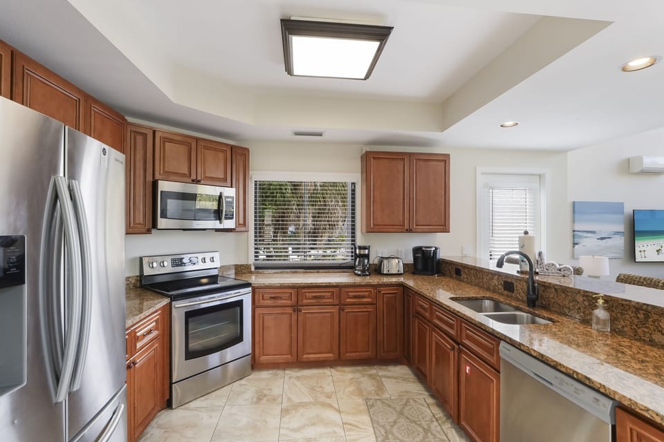 Spacious kitchen ready for family meals
