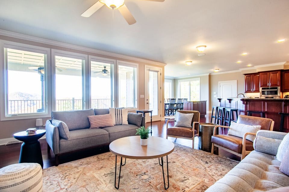 Perfect spot for making memories and catching up with loved ones in a cozy, spacious living room.